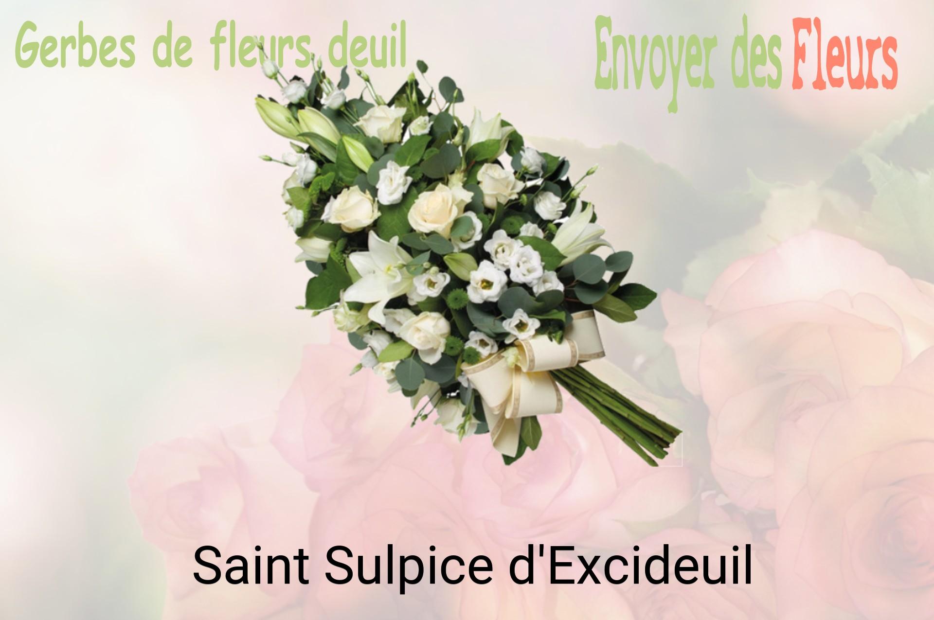 Gerbe de fleurs de deuil livrée à Saint-Sulpice-d'Excideuil